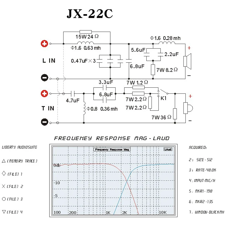 HIFIDIY LIVE HI-END JX-22C 2 Way 2 speaker Unit ( tweeter + bass ) HiFi HOME Speakers audio  Frequency Divider Crossover Filters