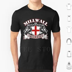 Millwall Bushwackers T Shirt DIY Big Size 100% Cotton Millwall Millwall Millwall Football Club Milwall F Troop F Troop Millwall