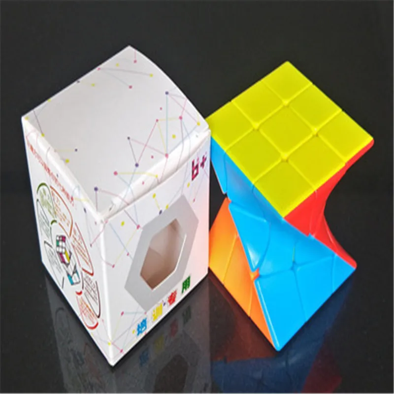 3X3 Kleurrijke Twisted Cube Puzzel Speelgoed Real-Kleur Kubus Puzzel Leisure Ontwikkelen Intelligentie Twisted Cube Educatief Cool speelgoed