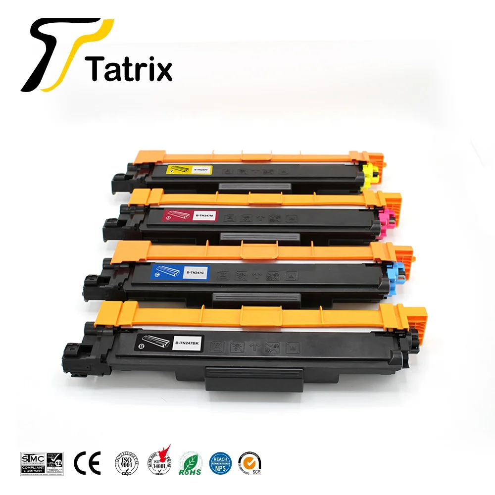 Tatrix Premium Compatible Laser Color Toner Cartridge TN247BK TN247C TN247M TN247Y TN247/243 for Brother DCP-L3510CDW HL-3190CDW