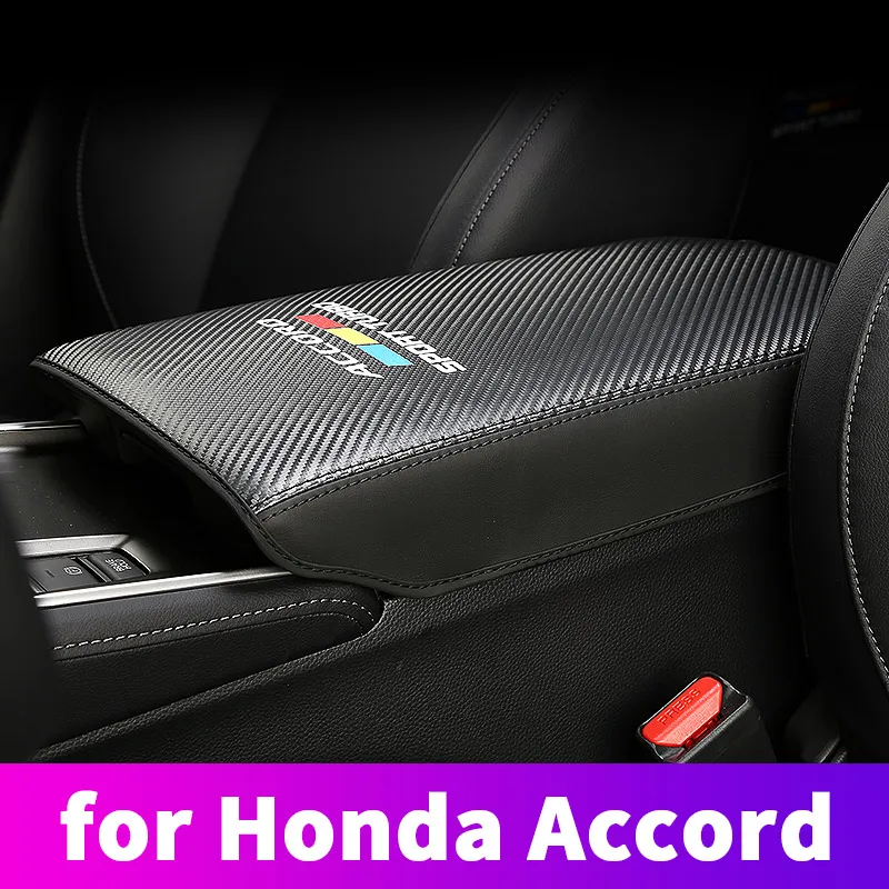 For 10th Honda Accord 2018 2019 Central Armrest Case Holster Accord Handrail Cover Armrest Pad Decoration Modified Car Accessori