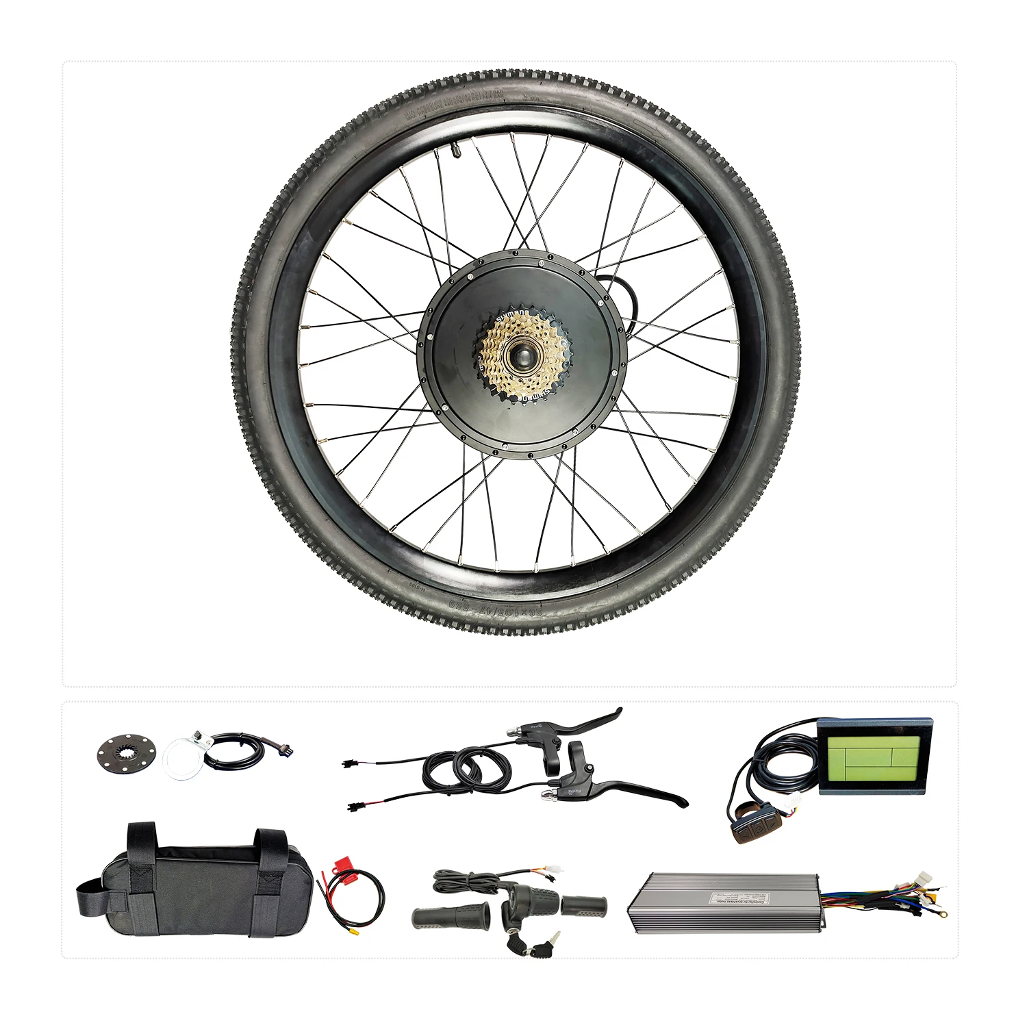 

EU DUTY FREE Ebike 20-29'' Conversion kit 36V 48V 500W Rear or Front Motorized Wheel 7 Speed Gear For Electric Bicycle