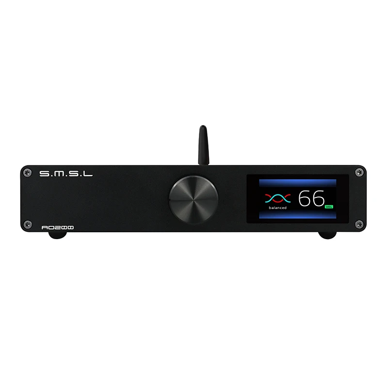 Top ao200 amplificador digital bluetooth 5.0 entrada balanceada decodificação usb xlr alto-falante saída subwoofer pré-out 150w * 2 amplificador hifi