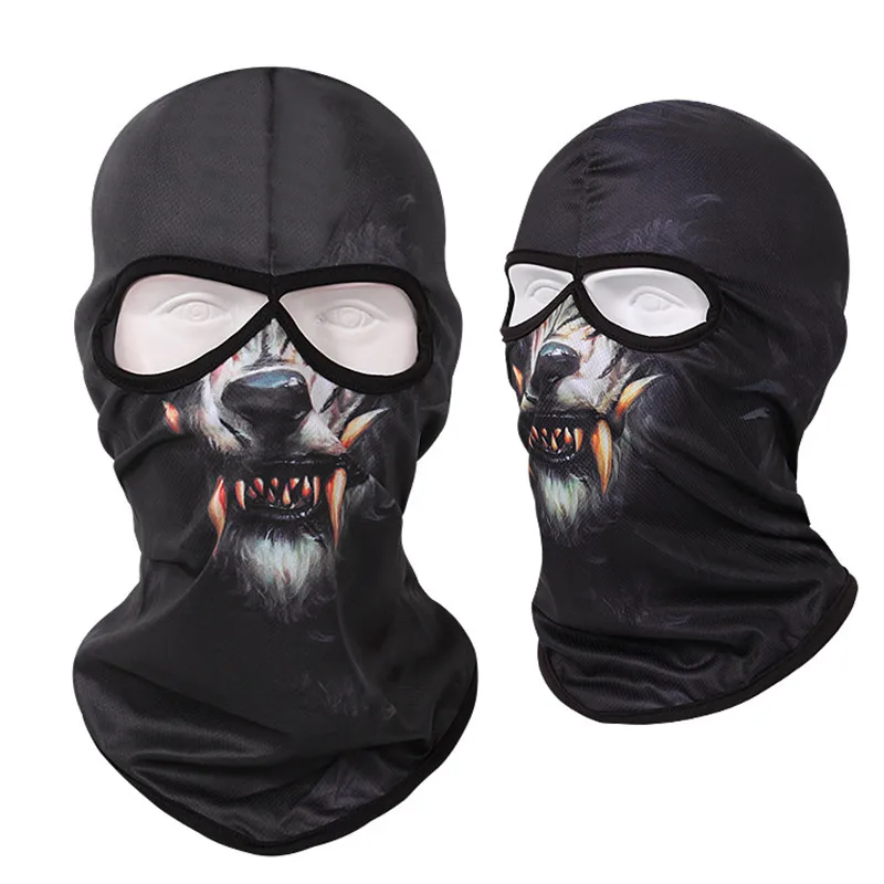 Windproof Motorcycle Balaclava, 3D Animal, Face Shield, Motor Hood, Music Festivals, Raves, Ski, Halloween Full Face Mask