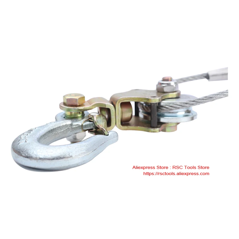 1T Japanese Style Ratchet Cable Puller Hand Steel Wire Rope Puller Ratchet Pulling Wire Grip