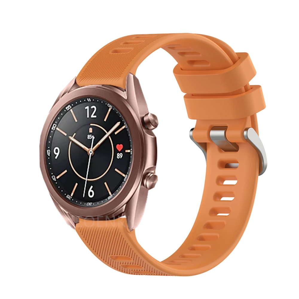Pulsera de silicona para Samsung Galaxy Watch 3, banda deportiva de 41mm/Active 2/42mm, correa de 20mm para Amazfit GTS Bip Lite