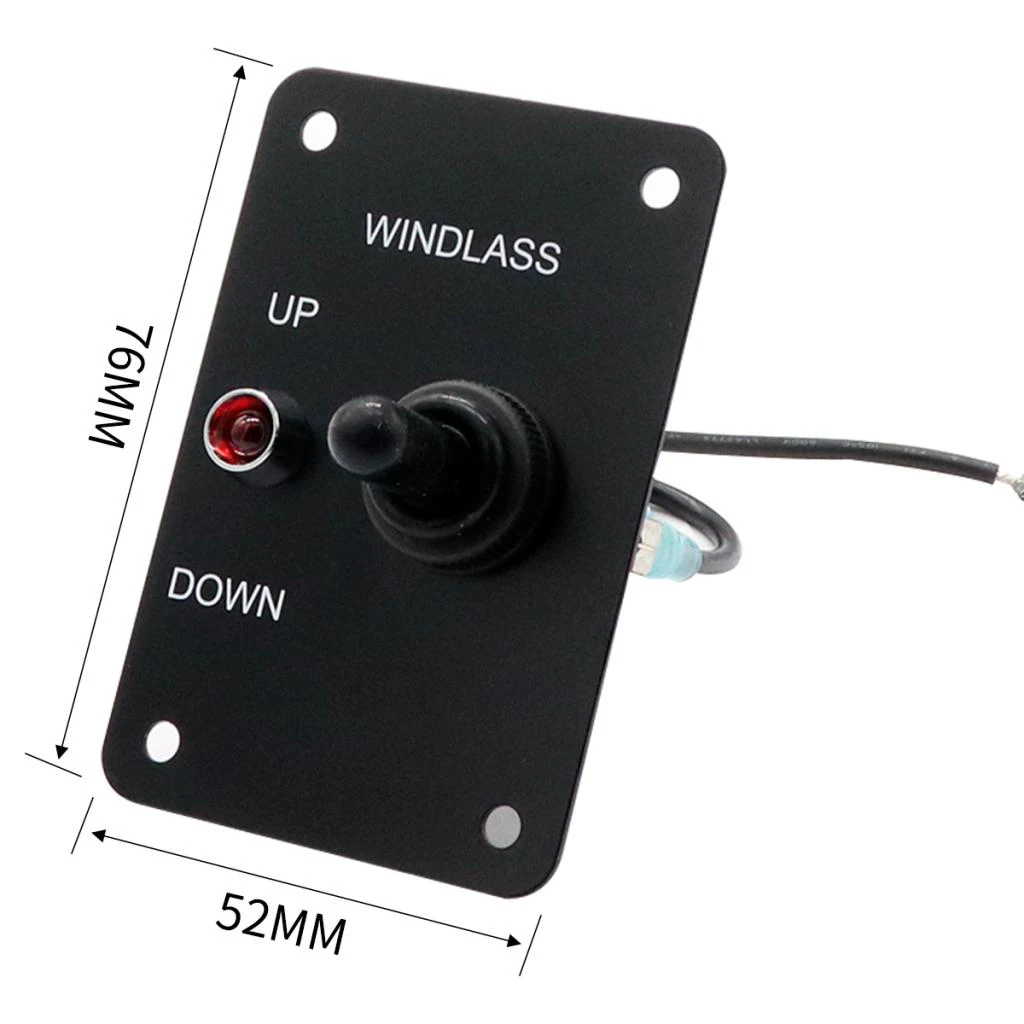 12V 15A Anchor Windlass UP&Down Toggle Switch Control Panel For Marine Boat