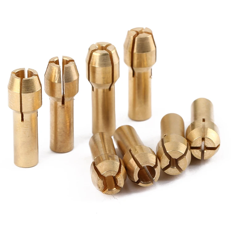 

8Pcs 1/6" (4.3mm) Mini Drill Chucks Adapter 1mm-3.2mm Mini Drill Chucks Adapter Micro Collet Brass For Dremel Rotary Tool