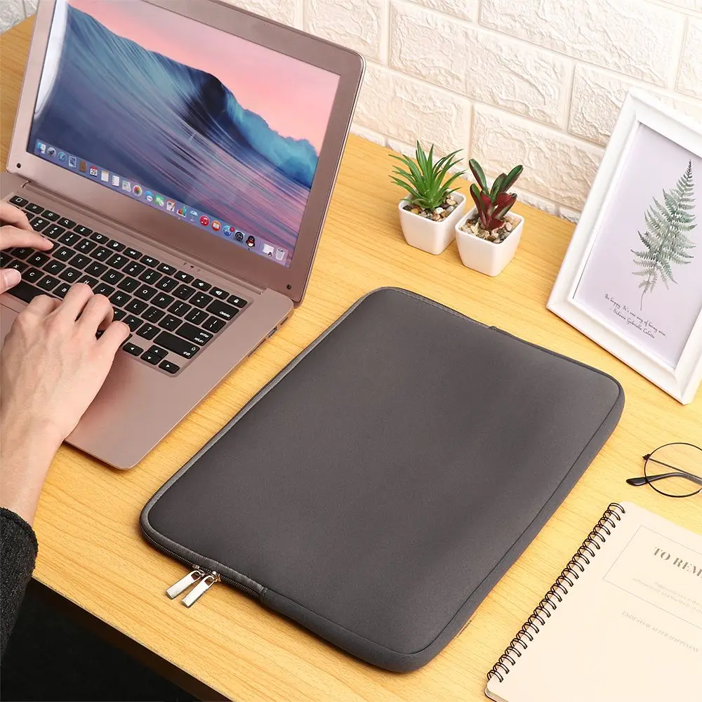 Funda de tela de algodón con forro suave para portátil, maletín para Lenovo, HP, Dell, Asus, 11, 13, 14, 15 y 17 pulgadas