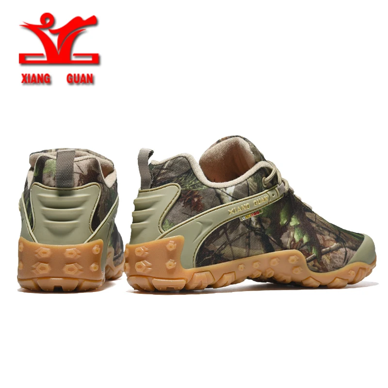 XIANGGUAN men hiking shoes outdoor waterproof hunting shoes camping tactical boots skid wear resistant rock climbing shoes women