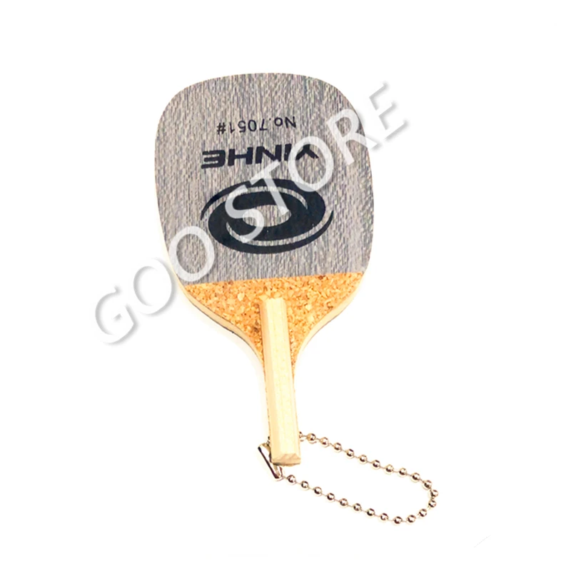 Yinhe-Llavero colgante con diseño de palo de ping pong, mini llavero con hoja de tenis de mesa de 7051, 1 unidad