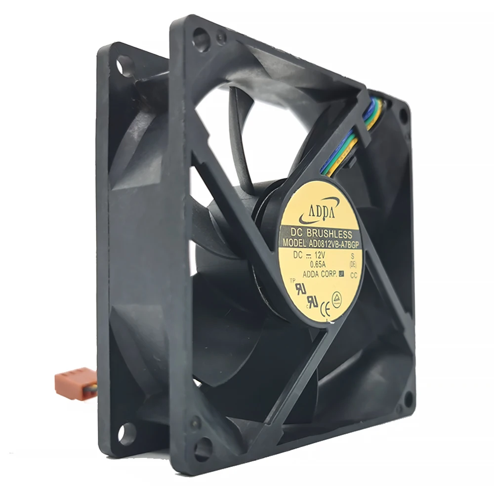 FOR ADDA 12V 0.65A AD0812VB-A7BGP 8025 80x80x25mm Server Inverter Axial Cooler Cooling Pwm Blower