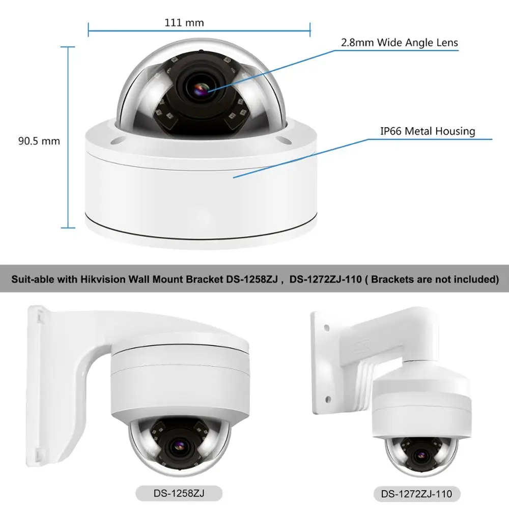 Imagem -05 - Anpviz-poe ip Câmera de Segurança Externa ir 30m Visão Noturna Câmera de Vigilância por Vídeo Cctv H.265 8mp 4k