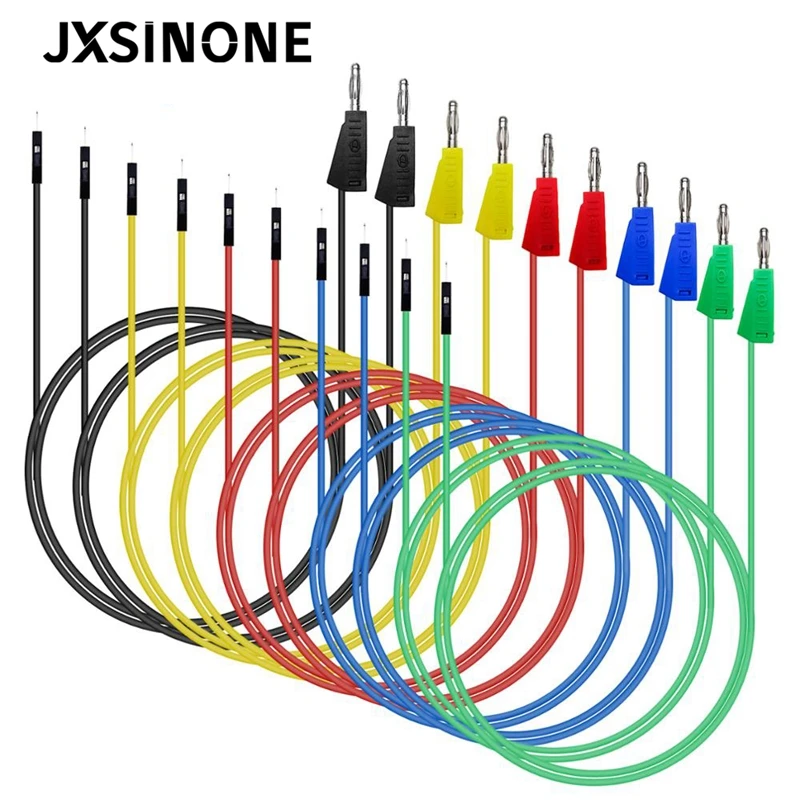 تكويم الموز التوصيل إلى الذكور/الإناث البلوز 26 AWG اختبار الرصاص ملزمة آخر إلى لحام اللوح لينة سيليكون مرنة الرصاص