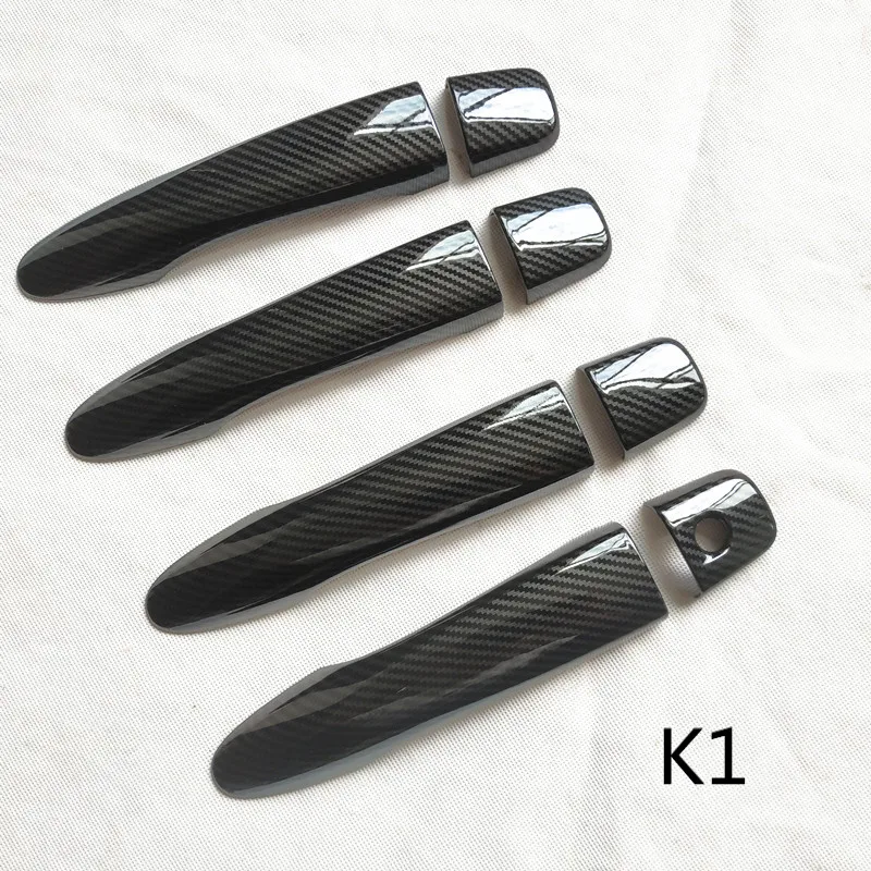for nissan kicks p15 2018 2020 2021 2022 2023 accessories door handle cover trim handles covers plastic Imitation carbon fiber