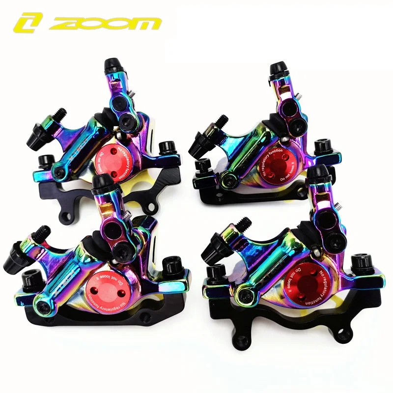 

Colorful XTECH Mountain Bike Hydraulic Disc Brake Road Bike Line Pulling Hydraulic Brakes Calipers MTB Rainbow Front Rear Brake