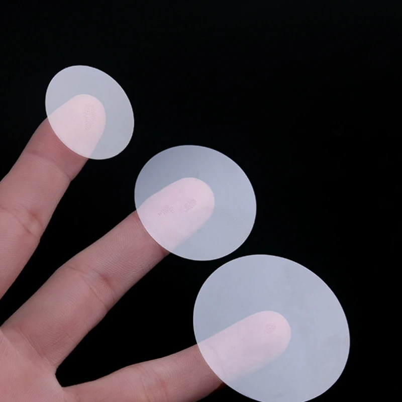 500Pcs Small Transparent Label Self Adhesive Stickers Circle PVC Sealing Sticker Waterproof Plastic Sticker Round Labels 15/20mm