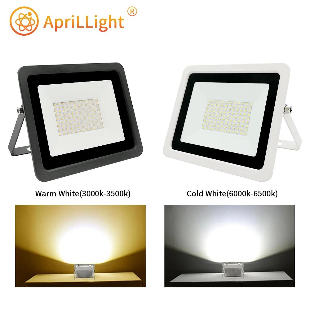 Reflector LED impermeable IP68 para exteriores, lámpara de pared para jardín, 100W, 50W, 30W, 20W, 10W, CA de 220V