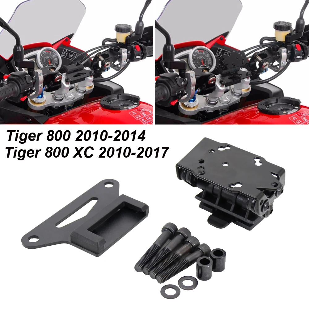 

Tiger 800 XC 2010-2017 Motorcycle Navigation Bracket GPS Plate Bracket Phone Holder USB For Tiger 800 2010-2014