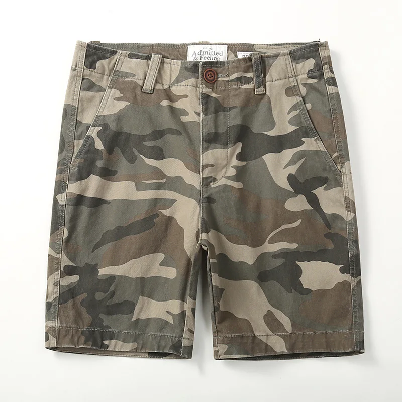 

Men Casual Cargo Shorts 2020 Men's Casual Sports Three-point Camouflage Shorts Summer Trend Loose Cotton Pants Beach Shorts