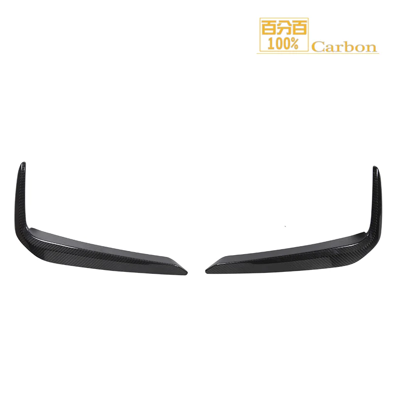 

Real Dry Carbon Fiber Front Fog Lamp Eyebrows Eyelids For BMW 5 Series G30 2017 2018