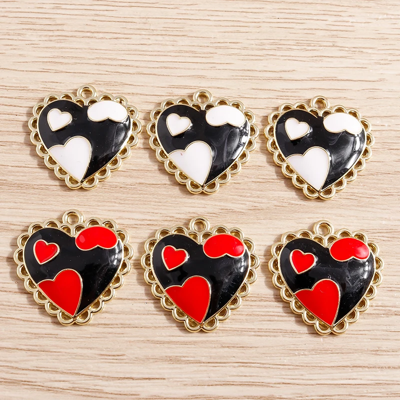 5 Stück 12 x 13 mm niedliche Perlen-Bowknot-Charms für Schmuckherstellung, Damenmode, Tropfen-Ohrringe, Anhänger, Halsketten, DIY-Armband, Basteln, Geschenk – Detail 36