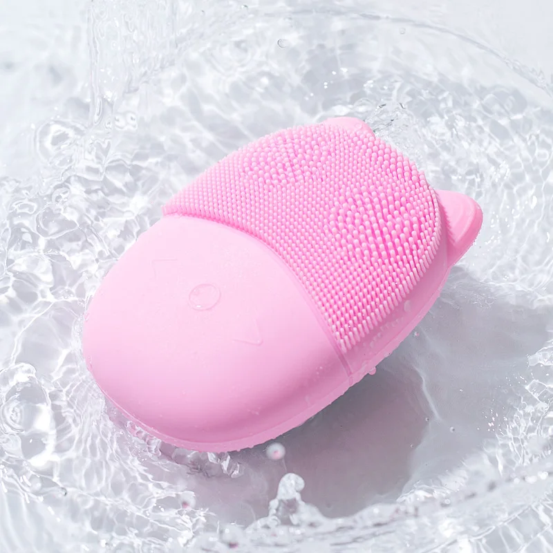 Ultrasonic Electric Facial Cleaning Brushes Skin Scrubber Pore Dirts Cleanse Blackhead Removal Cleaner Silicone Brush Massager