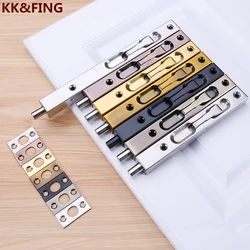 KK&FING Stainless Steel Extended Bolts Cassette Door Latch Son-mother Door World Bolt Invisible Double-open Door Concealed Latch
