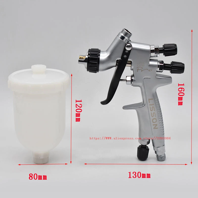 MINI Repair Spray Gun SRi Pro 1.2mm Gravity Feed HVLP Paint Sprayer with 250ml cup air paint tool professional spray gun