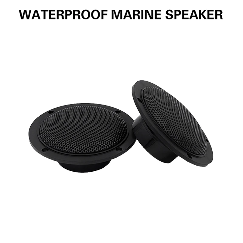 4 Inch Waterproof Marine Speakers 120Watts Boat Outdoor Music Speaker For UV-Proof RV ATV UTV Golf Cart Yacht SPA Motorcycle