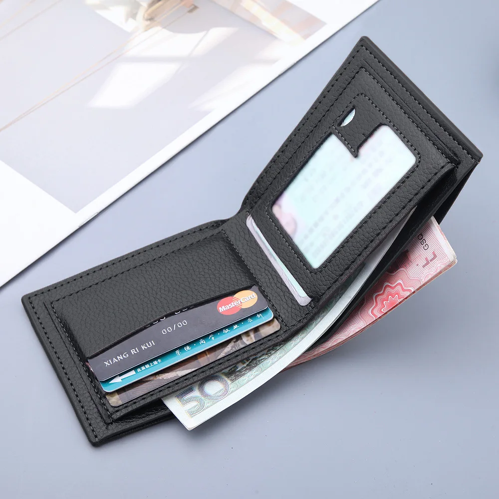 Nieuwe Aankomst Man Lederen Portemonnee Met Pocket Interieur Rits Zak Geld Mannen Creditcard Houder Slim Purse Voor mannelijke