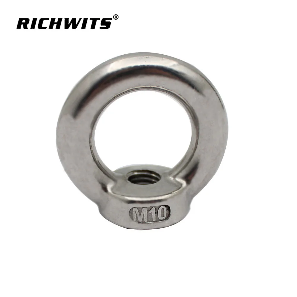 1 Pc M DIN582 Stainless Steel SS304 Lifting Eye Nuts Fastener for Cable Rope(M6)