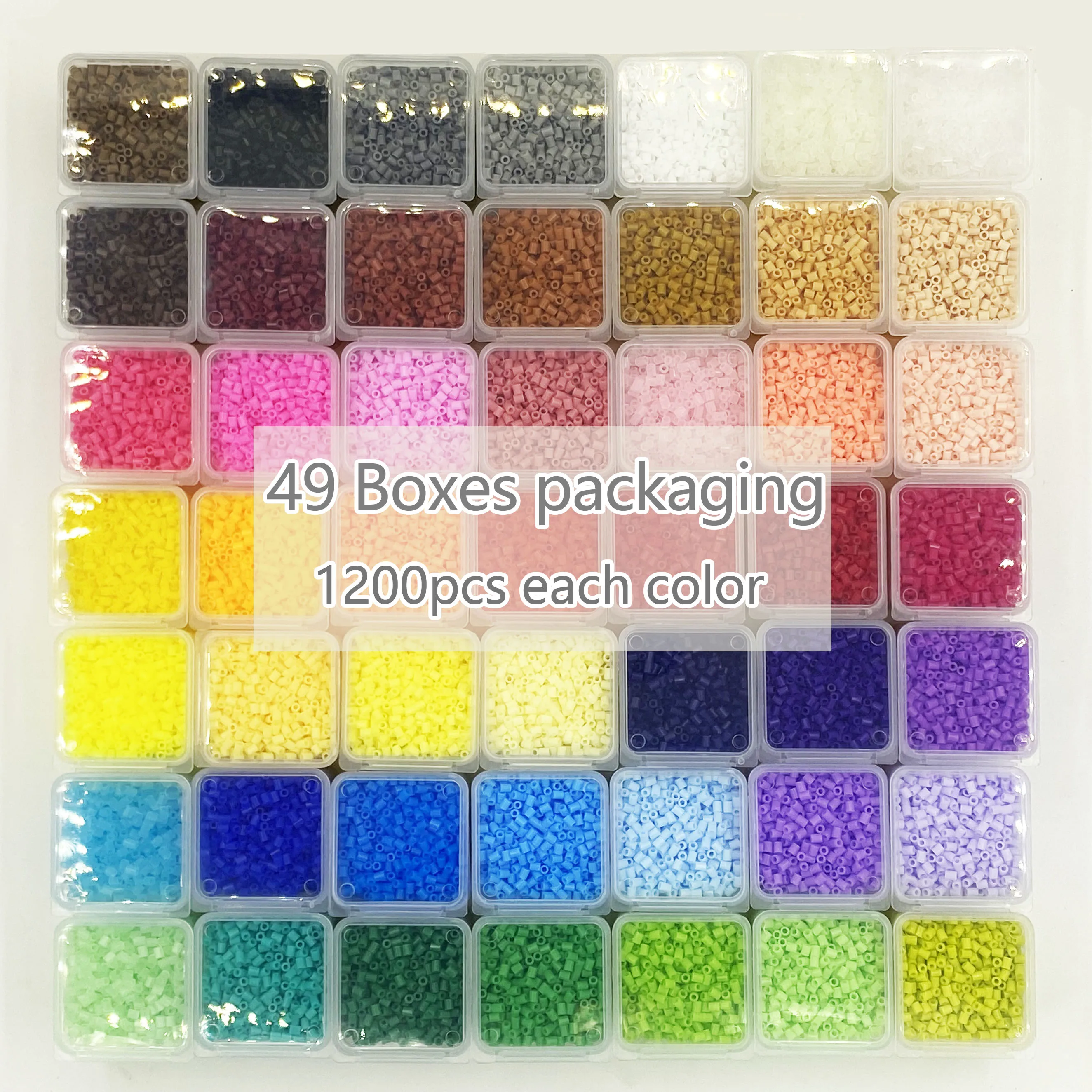 Storage box packaging 2.6mm Perler Mini beads Hama Beads High Quality Puzzle Toy Gift For Child DIY hobbies