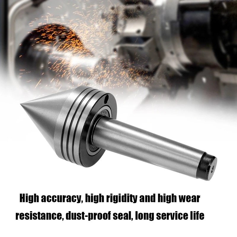 1Pcs Lathe Milling Center MT2 High Accuracy Live Revolving Center Medium Lathe Machine Tool Accessory for CNC Cutter Promotion