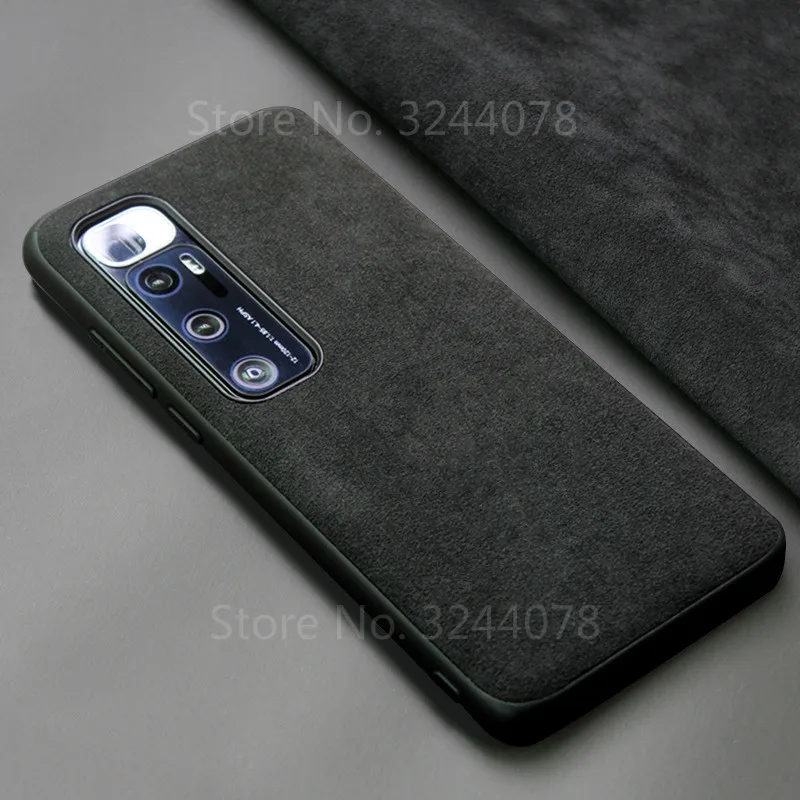 Italian Suede Like Fabrics Leather Back Cover for Xiaomi Mi 10 Ultra Cases Luxy Phone Housing Shell Capa Case for Mi 9 Mi 10 pro