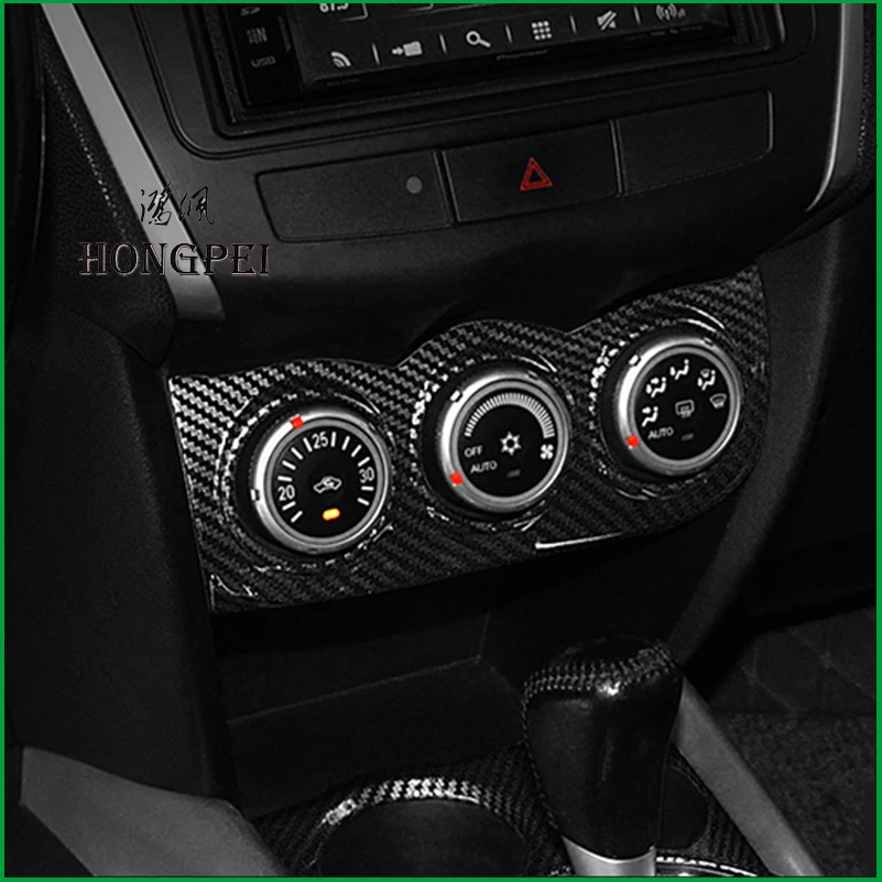 Car Styling Interior AC air conditioner Switch panel Cover Sticker Trim For Mitsubishi ASX 2011-2017 Car Accessories