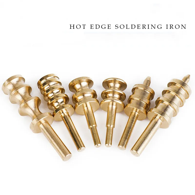 Leather Brass Solder Soldering Iron Tip electric Burn Edge Craft Press Edge Sealing Machine Line Pyrography Decorative Tool