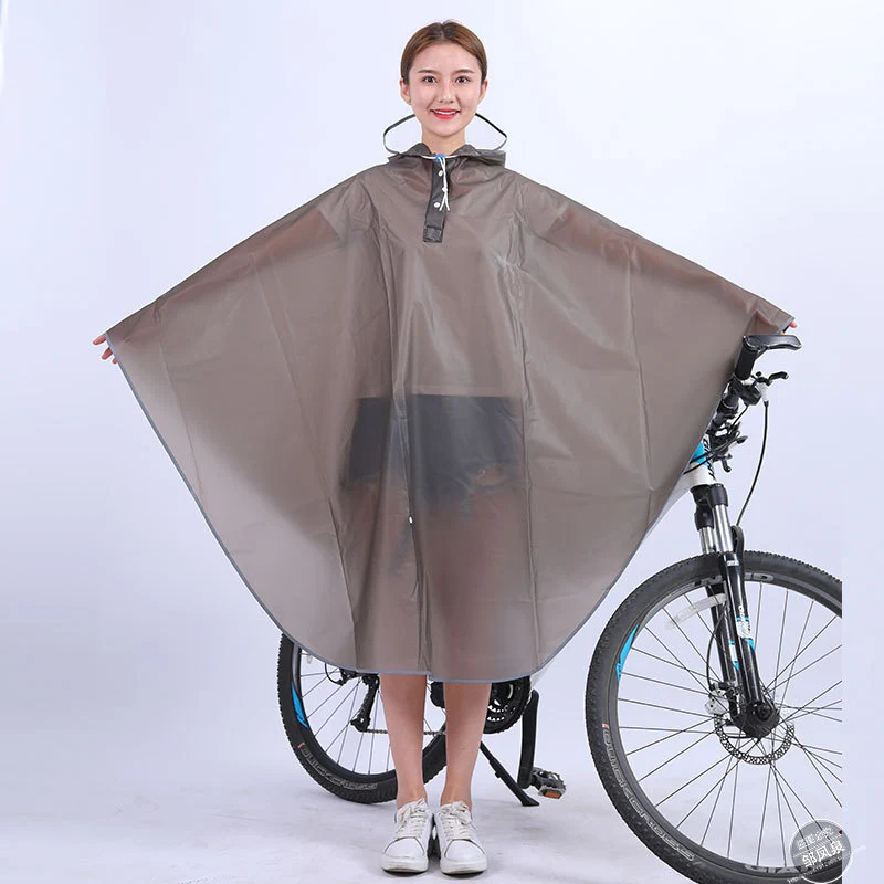 Alta qualità Uomo Donna Ciclismo Bicicletta Bici Impermeabile Mantello antipioggia Poncho Cappotto antipioggia antivento con cappuccio Copertura per