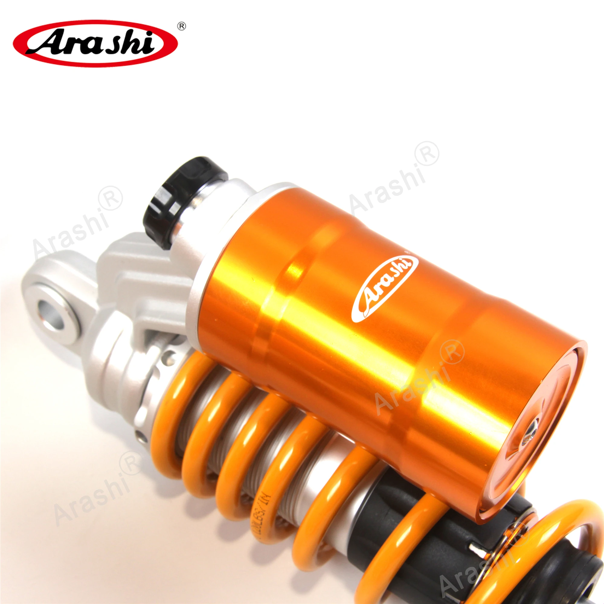 ARASHI Universal 330mm Motorcycle SuspensionFor SUZUKI GSX400 Inazuma 1997-2000 Adjustable Nitrogen Charged Rear Shock Absorber