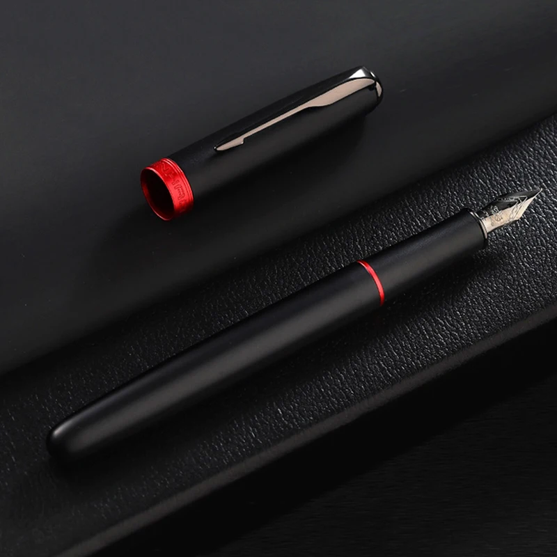 Luxury Brand Metal Fountain Pen Business Office Writing Arrow Tungsten Steel Black Nib Classic Ink Pens School Stationery Supply