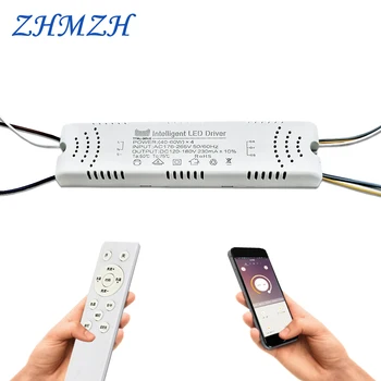 AC220V smart remote control LED driver 24-40W 40-60W 2.4G control LED power supplies 230mA constant current drivers