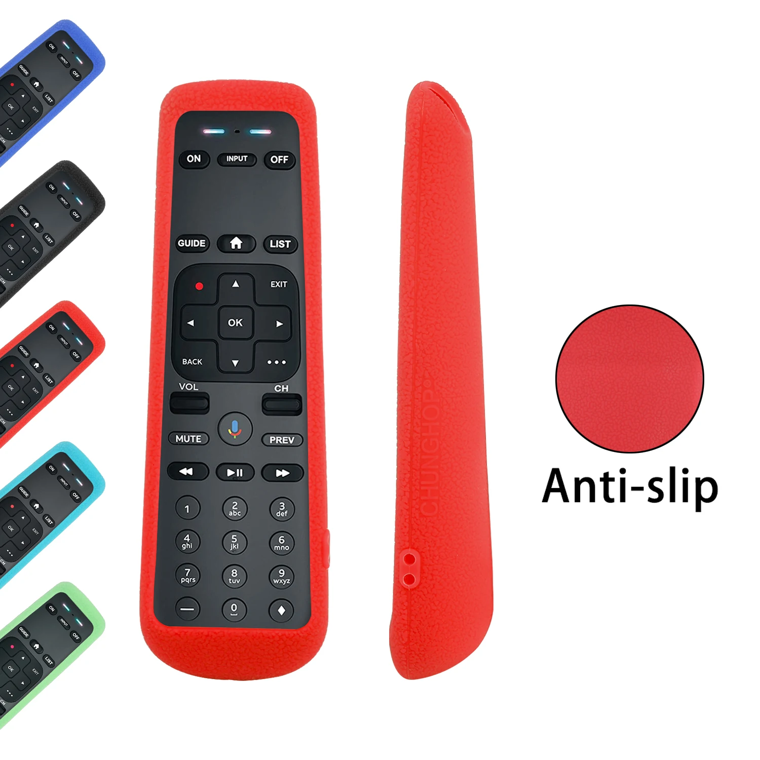 실리콘 보호 케이스, 다이렉트 AT & T TV 리시버 음성 리모컨 적합, 충격 방지 피부 친화적 보호 커버, C71KW