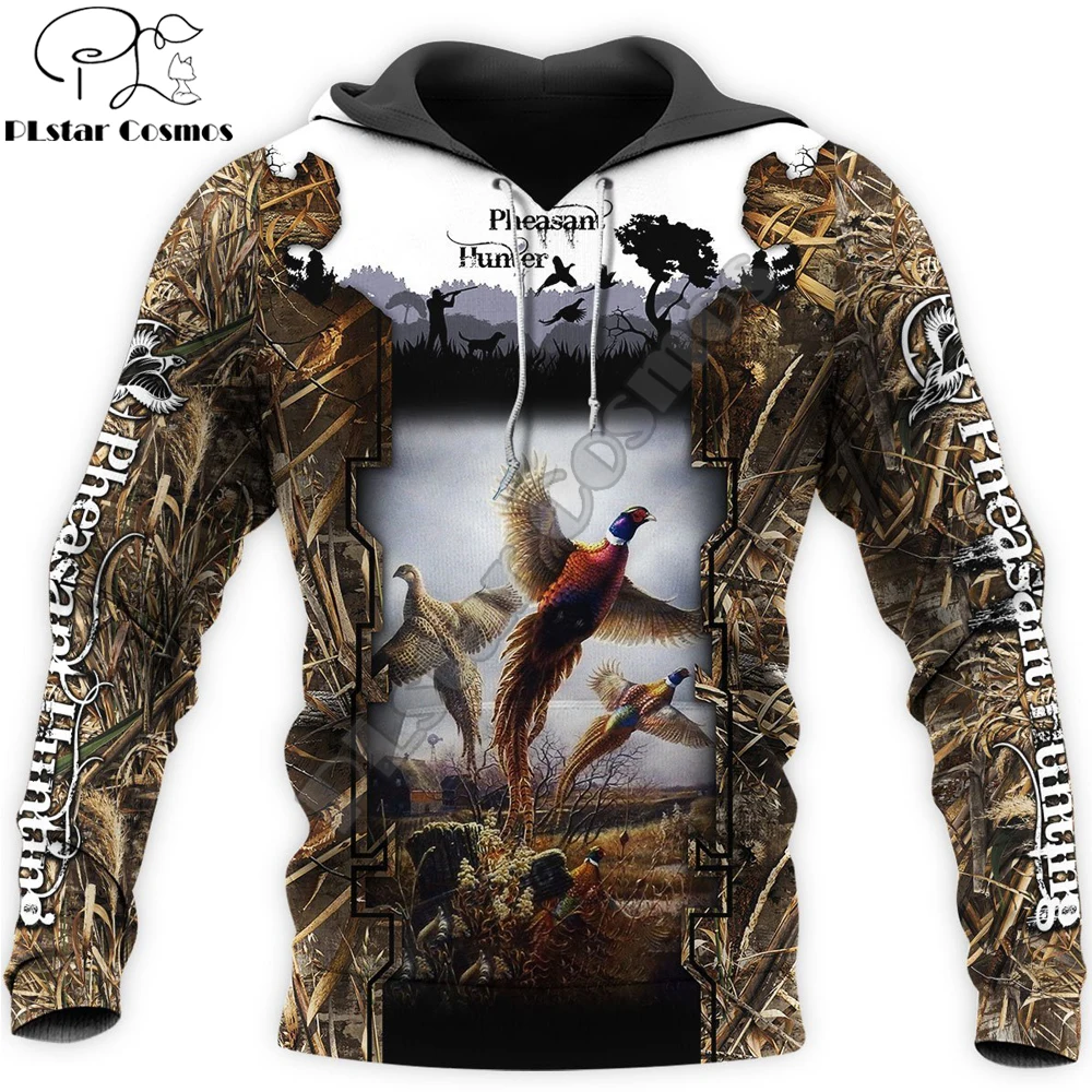 Pheasant Hunting 3D Printed Hoodie Huntaholic Men Sweatshirt Unisex Streetwear Zip Pullover Casual Jacket Tracksuits KJ0246