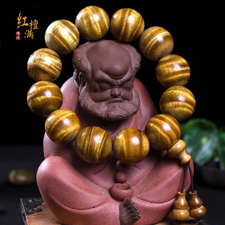 

Sichuan Silkwood Bracelet Lee Men's and Women's Buddha Beads Bracelets Small Ye Nan Man Wave Factory Wholesale Direct Collection