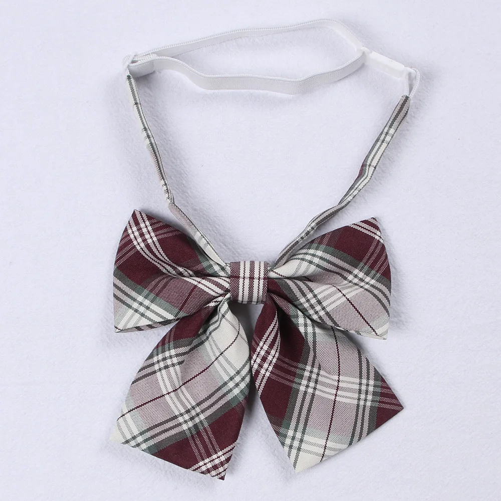 ใหม่ Jk Bow Tie Plaid ชุดคอผีเสื้อ Cravat ญี่ปุ่น High School นักเรียนหญิง Preppy Chic ฟรีผูกตรวจสอบ Knot