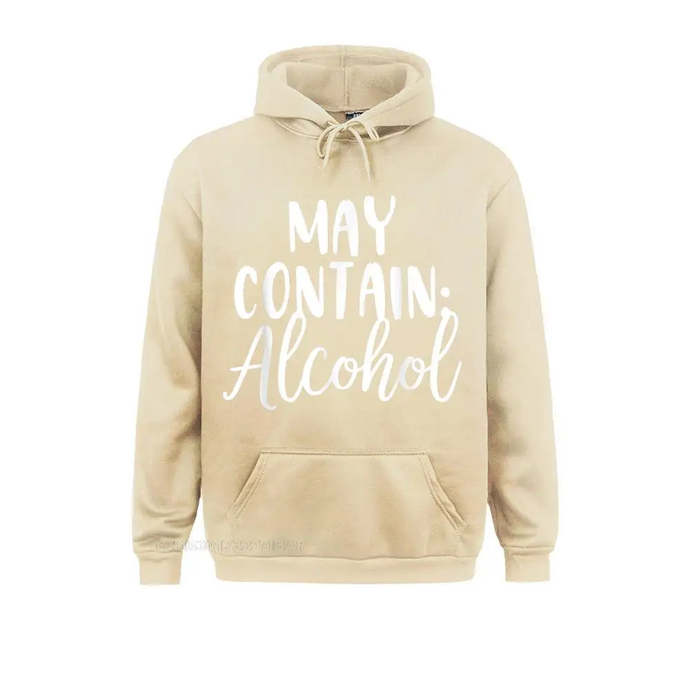 May Contain Alcohol Shirt Funny Men T Shirt Rife Male Hoodies Camisa Sweatshirts Long Sleeve Youthful Clothes Camisas