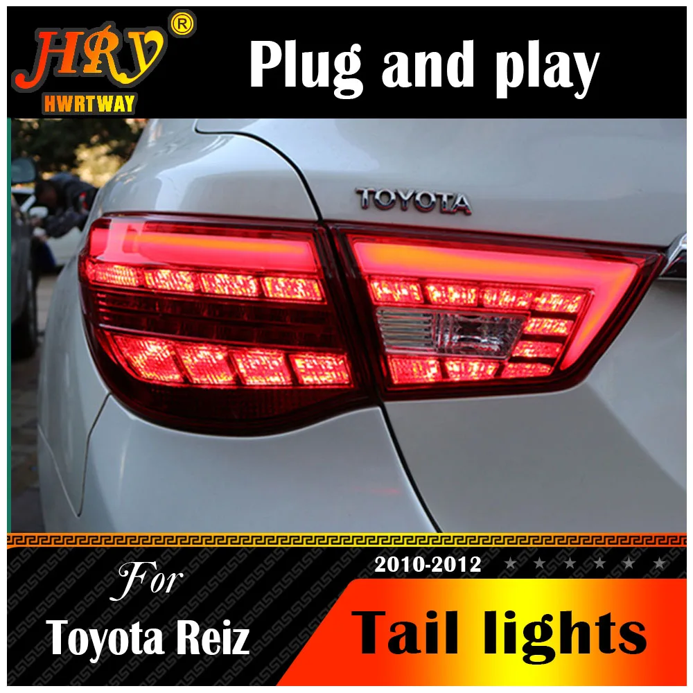 

Car Styling For Toyota Mark X Tail Lights 2010-2012 Reiz LED Tail Light DRL Dynamic Signal Brake Reverse Auto Accessories