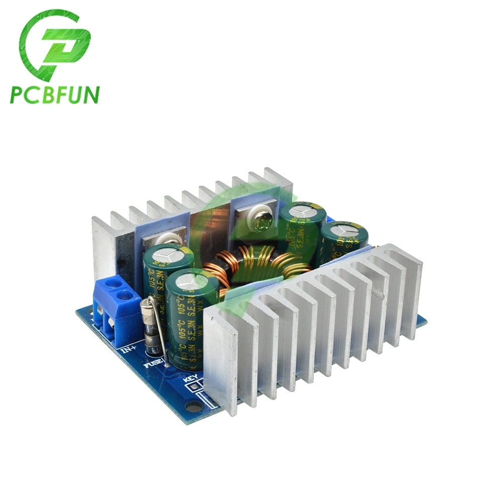 DC-DC 12V 24V 8A Automatic Adjustable 5-30V to 1.25-30V Step Up Down Boost Buck Converter Power Module Voltage Regulator for Car