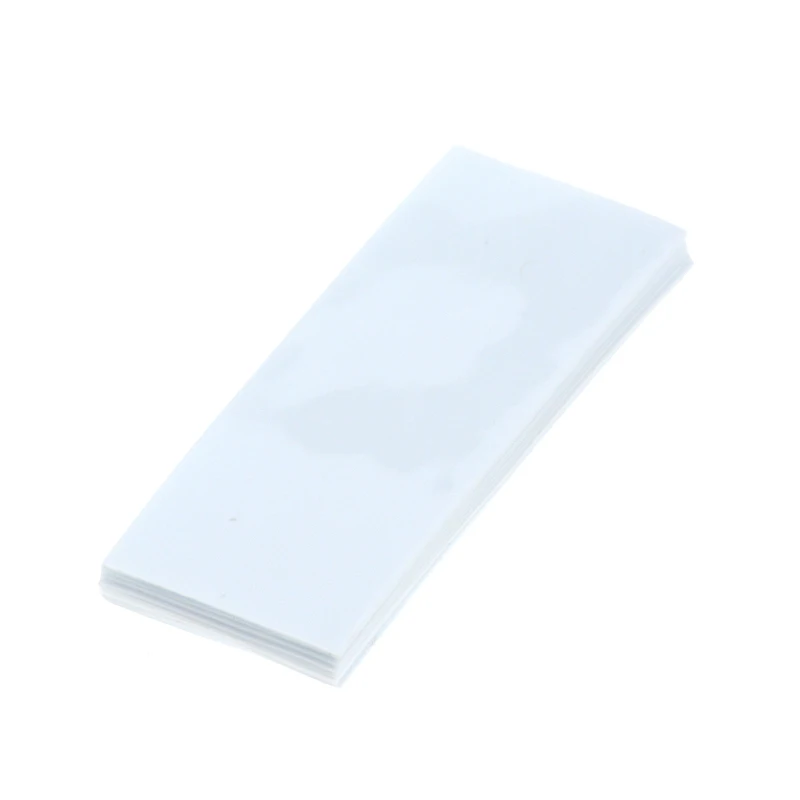 50pcs 18650 Battery Wrap PVC Heat Shrink Tubing Precut for Battery Film Tape Battery Cover Shrinking Tube