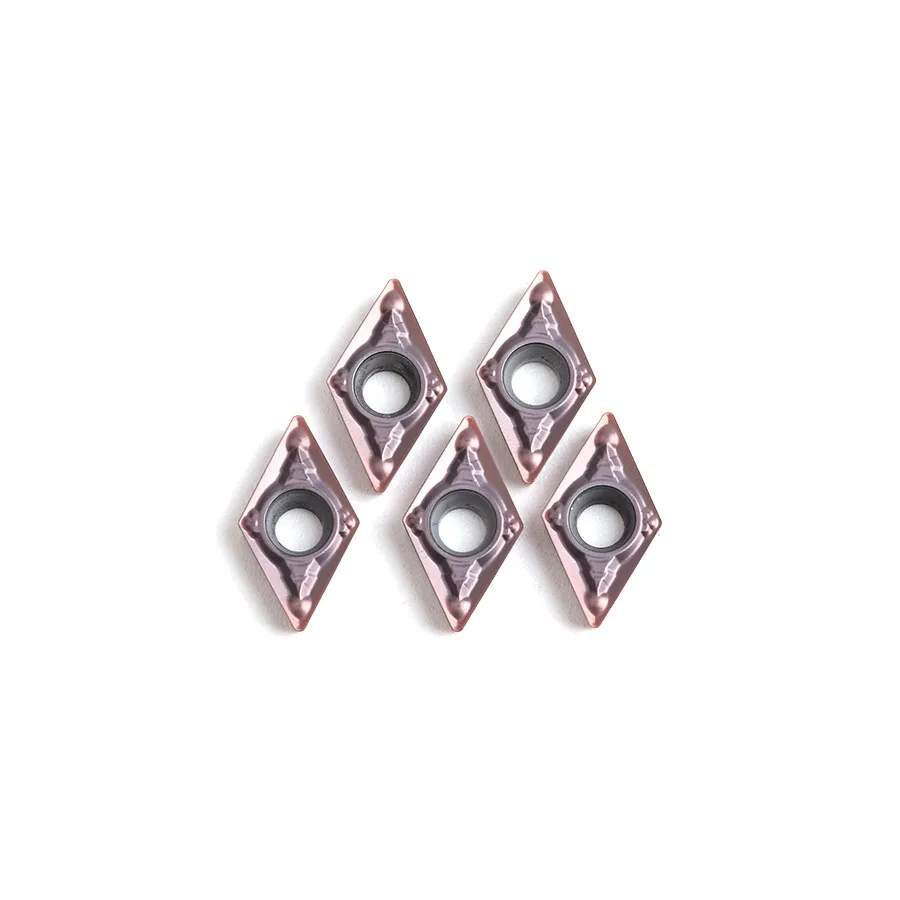 DCMT070204 MV LF6018 inserti in metallo duro utensili da taglio per tornio CNC lame per tornitura MV MV LF6018, per la lavorazione di acciaio inossidabile